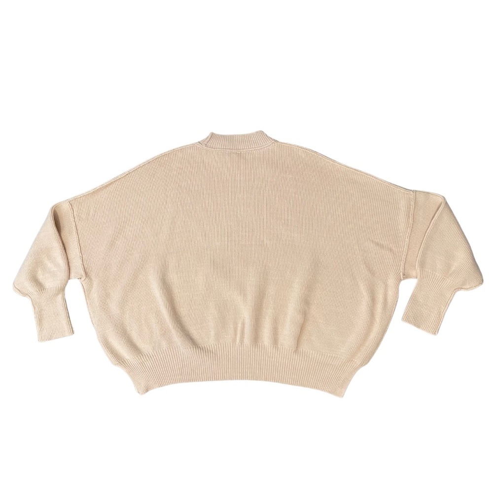 Free People Easy Street Tunic Oversized Sweater Ribbed Peach Parfait Women’s S - Picture 7 of 14